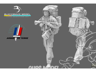 Blacksnake Model figurine FR-08-16 Soldat Français "Optic Eryx" Figurine 8 1/16