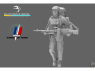 Blacksnake Model figurine FR-10-16 Soldat Français "Mag 58" Figurine 10 1/16