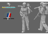 Blacksnake Model figurine FR-13-16 Soldat Français "Trepied et canon de remplacement Mag 58" Figurine 13 1/16