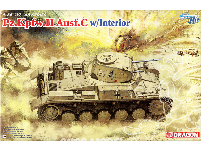 DRAGON maquette militaire 6432 Pz.Kpfw.II Ausf.C 1/35