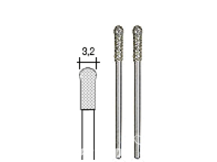 Proxxon outillage 28234 Forets diamantés pour le verre en forme sphérique 3,2mm 2p