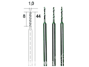 Proxxon outillage 28854 HSS 3 forets helicoidaux 1mm