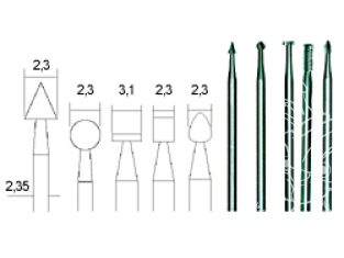 Proxxon outillage 28710 Jeu de 5 fraises de precision
