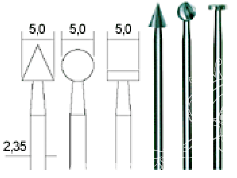 Proxxon outillage 28720 Jeu de 3 petites fraises 5mm