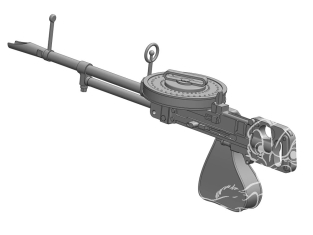 ASK Art Scale Kit accessoire A72027 Vickers K mitrailleuse légère Britannique 1/72