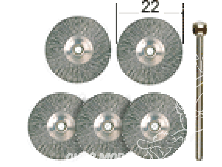 Proxxon outillage 28956 2 Brosses en acier circulaires 22mm