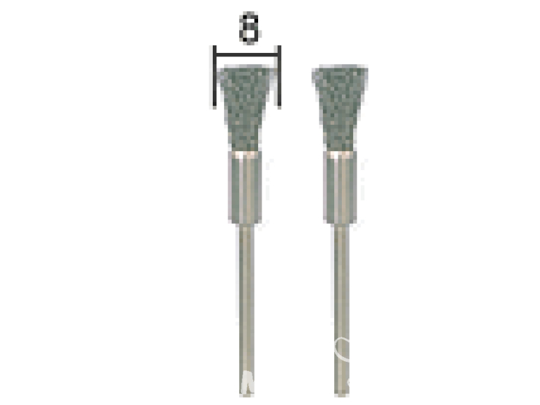 Proxxon outillage 28955 2 Brosses en acier forme pinceau fin 8mm