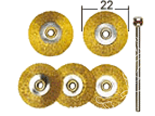 Proxxon outillage 28962 Brosses disque acier 22mm 5 pieces