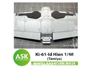 ASK Art Scale Kit accessoire F48006 Ki-61-Id Hien Masque en mousse Tamiya 1/48