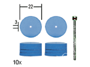 Proxxon outillage 28294 Polissoirs elastiques disque 10 pieces