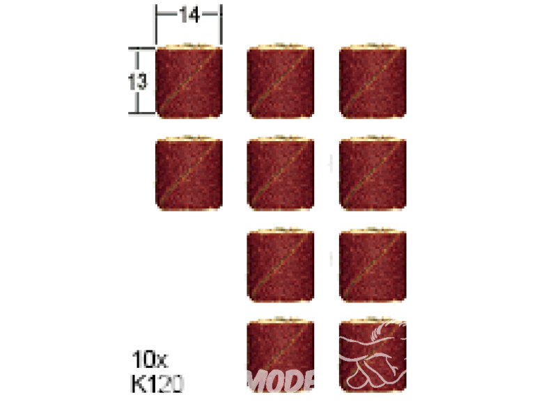Proxxon outillage 28979 10 Bandes pour tambour grain 120