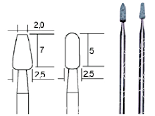 Proxxon outillage 28270 2 meules en carbure de silicium