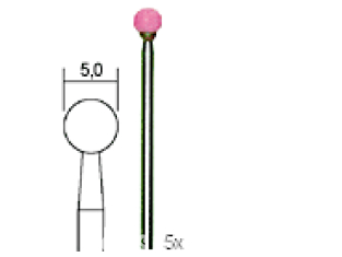 Proxxon outillage 28772 5 meules en corindon sphere 5mm