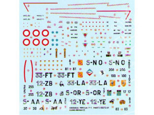 Decalques Berna decals BD72-31 DASSAULT MIRAGE F1 C Partie 3 1/72