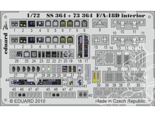 Eduard photodecoupe avion 73364 Amélioration F/A-18D Academy 1/72