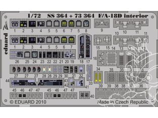 Eduard photodecoupe avion SS364 Zoom amélioration F/A-18D Academy 1/72