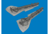 Eduard kit d'amelioration brassin print 632213 Jambes train d'atterrissage Focke Wulf Fw 190 Revell 1/32