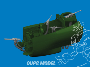 Eduard kit d'amelioration avion brassin Print 6481153 Guns Dornier Do 217K Icm 1/48