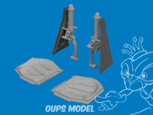 Eduard kit d'amelioration brassin Print 672446 Jambes train d'atterrissage P-51D Arma Hobby 1/72