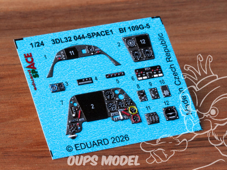 Eduard Space décalques 3D 3DL32044 Messerschmitt Bf 109G-5 Airfix 1/24
