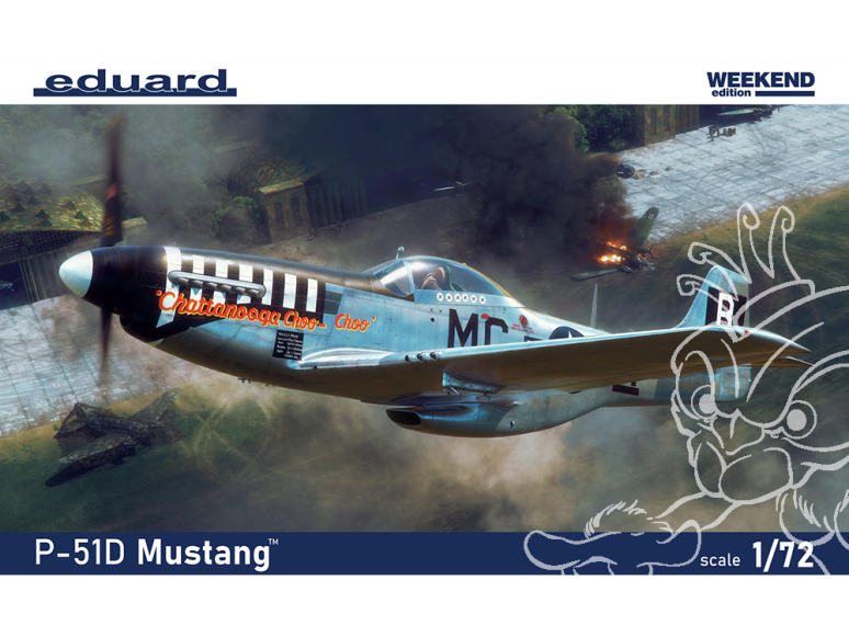 EDUARD maquette avion 7477 P-51D Mustang WeekEnd Edition 1/72
