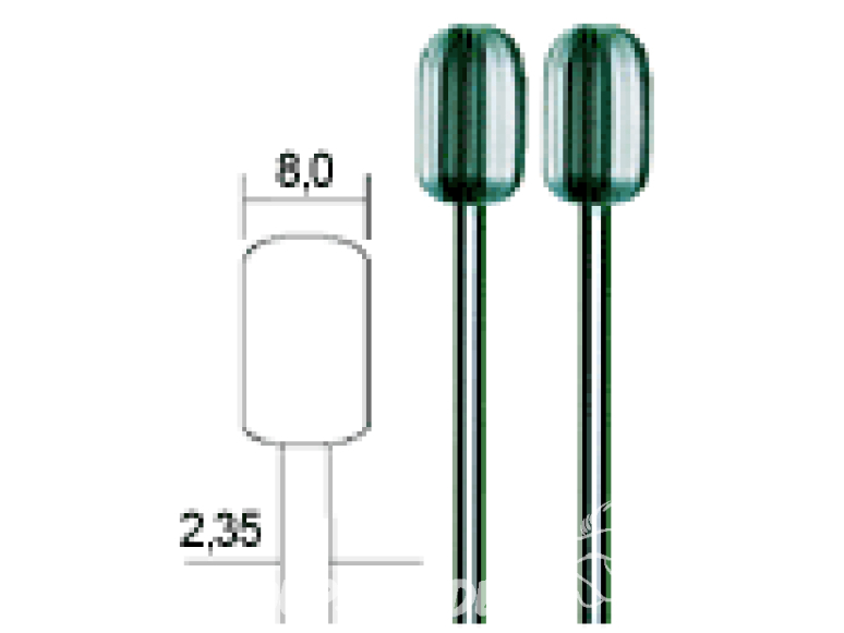 Proxxon outillage 28726 Fraise cylindrique 8mm en acier wolfram vanadium 2 pieces