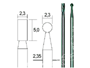 Proxxon outillage 28750 Jeu de 2 Fraises en metal dur 2,3mm