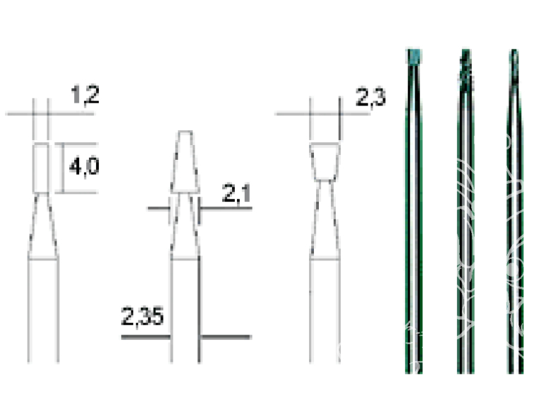 Proxxon outillage 28752 Jeu de 3 Fraises en metal dur