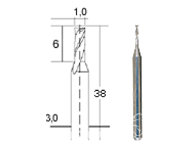 Proxxon outillage 28758 Fraise 1mm a usage multiples en metal dur
