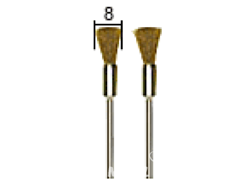 Proxxon outillage 28961 Brosses pinceau acier 8mm 2 pieces