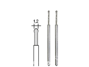 Proxxon outillage 28230 Forets diamantés pour le verre en forme sphérique 1,2mm 2p