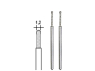 Proxxon outillage 28230 Forets diamantés pour le verre en forme sphérique 1,2mm 2p