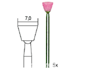 Proxxon outillage 28778 5 meules en corindon cone 7mm