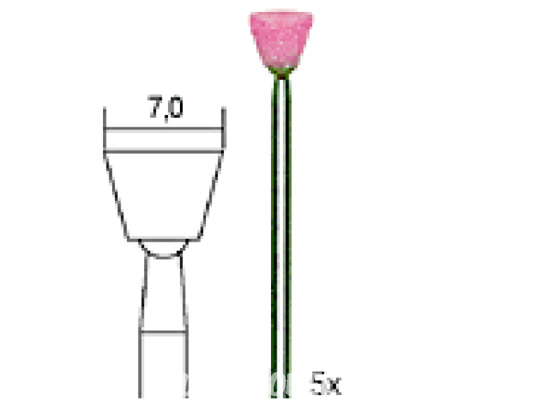 Proxxon outillage 28778 5 meules en corindon cone 7mm