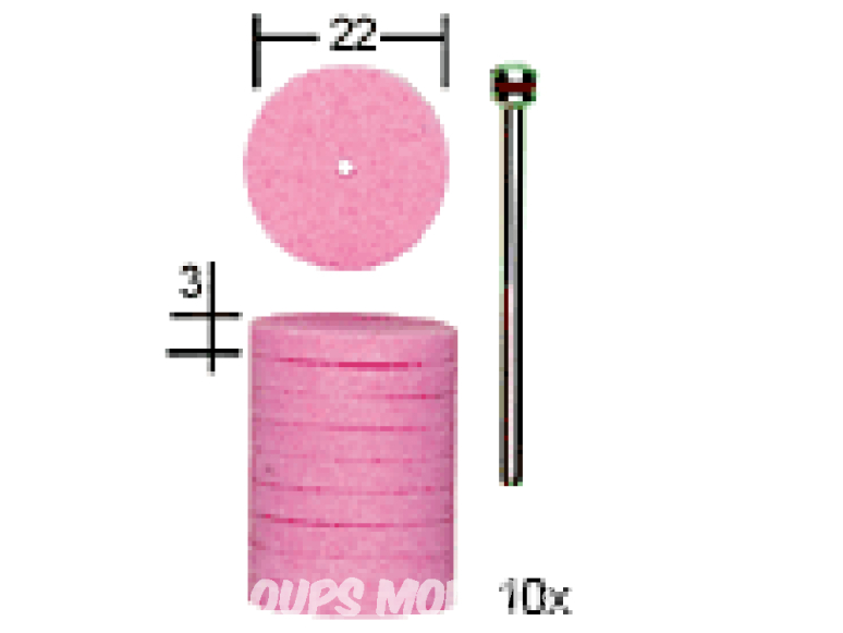 Proxxon outillage 28302 Meules en corindon raffine