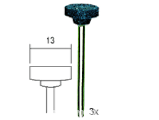 Proxxon outillage 28783 3 meules en corindon disque 13mm
