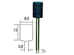 Proxxon outillage 28781 3 meules en corindon cylindriques 8mm
