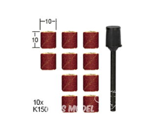 Proxxon outillage 28980 Ponceuse cylindrique rotative avec 10 Bandes grain 150