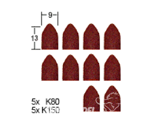 Proxxon outillage 28989 5 x 2 Capuchons de poncage grain 80 / 150