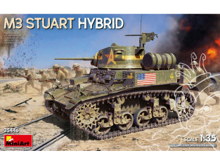 Mini Art maquette militaire 35446 M3 STUART HYBRID 1/35