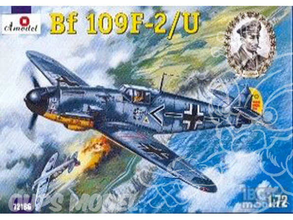 Amodel maquettes avion 72186 MESSERSCHMITT Bf - 109F-2/U 1/72