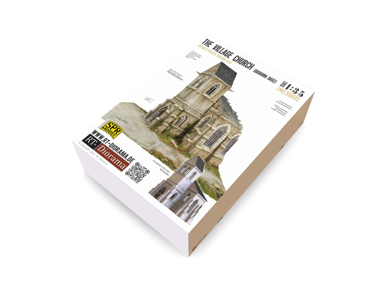 RT-Diorama 35035 base de diorama L'église du village 1/35