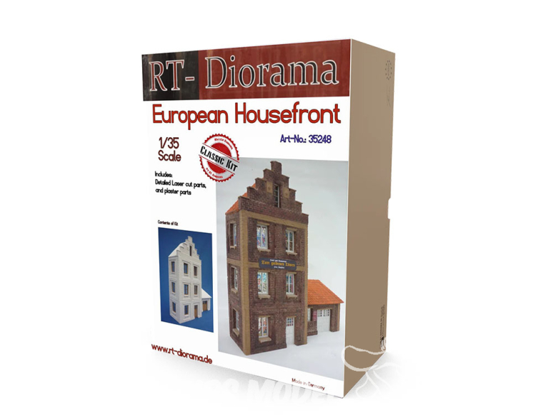 RT-Diorama 35248 Système modulaire de façade de maison européenne 1/35