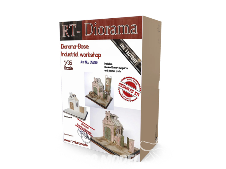 RT-Diorama 35289 Base de diorama Atelier industriel 1/35
