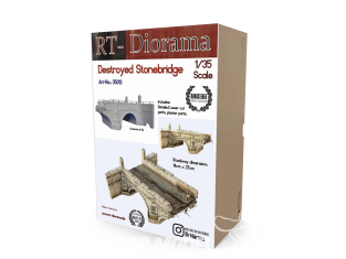 RT-Diorama 35013K Pont de pierre détruit Céramique 1/35