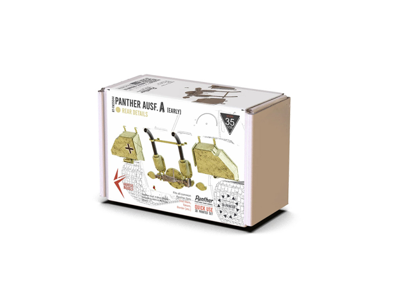 RT-Diorama FM35044 Détails arrière du Panther A – Version préliminaire 1/35