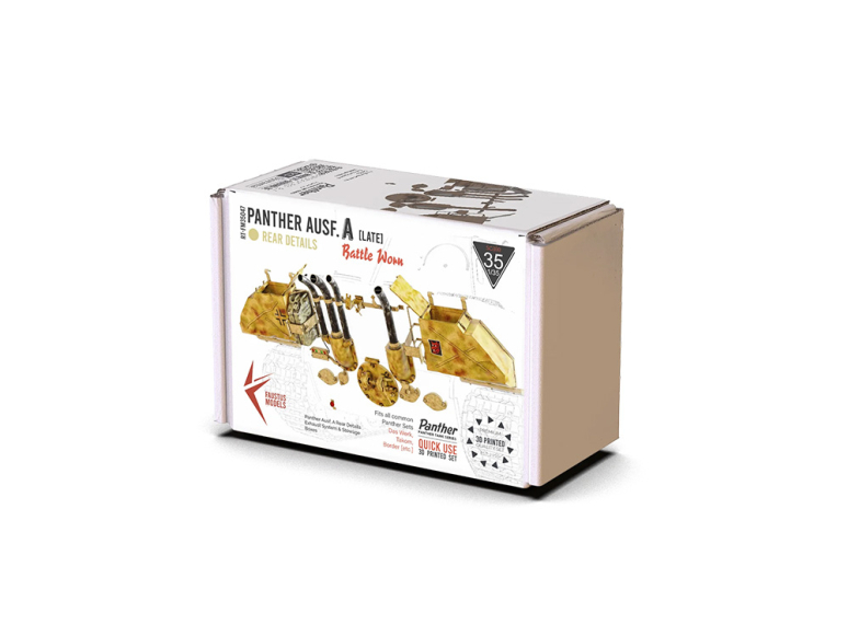 RT-Diorama FM35047 Détails arrière du Panther A Version tardive endommagée au combat 1/35