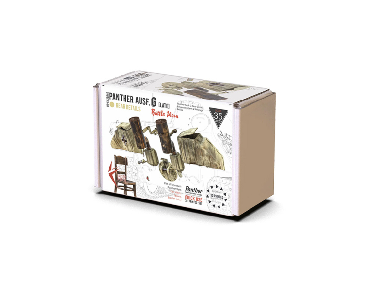 RT-Diorama FM35040 Détails arrière du Panther G Version tardive Usure au combat 1/35