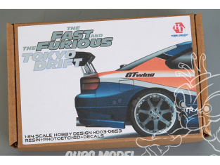 Hobby Design kit d'amélioration voiture HD03-0653 Set details Nissan CWEST S15 Fast & Furious Tokyo Drift 1/24
