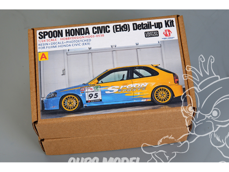 Hobby Design kit d'amélioration voiture HD03-0538 Set details Spoon Honda Civic EK9 Fujimi 1/24